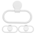 thumbnail image 3 of Voiceine 3PCS Plastic Towel Ring Self Adhesive Hand Towel Holder Thicken Stick Hand Towel Rack No Drilling Wall Hand Towel Hanger for Bathroom Kitchen, 3 of 10