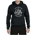 thumbnail image 2 of Wild Bobby That's What I Do, I Fix Stuff and I Know Things Funny Unisex Hoodie Sweatshirt, 2 of 6
