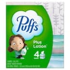 Plus Lotion 2-Ply Facial Tissue Cube Box (56-Sheets Per Box, 4 CNT)