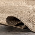 thumbnail image 6 of nuLOOM Sunita Casual Geometric Jute Area Rug, 5' x 8', Natural, 6 of 9