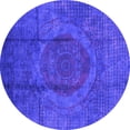 thumbnail image 1 of Ahgly Company Indoor Round Persian Purple Bohemian Area Rugs, 5' Round, 1 of 4