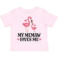 thumbnail image 3 of Inktastic Memaw Loves Me Girl Flamingo Girls Toddler T-Shirt, 3 of 5