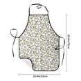 thumbnail image 4 of Naloa 1Pack Adjustable Bib Apron Waterdrop Resistant Cooking Kitchen Aprons for Women Men Chef, Ducky Print, 4 of 5