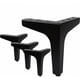 thumbnail image 1 of Juego de 4 patas para muebles, patas modernas de mesa triangulares de metal, patas para muebles con forma de horquilla, 1 of 5