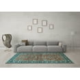 thumbnail image 3 of Ahgly Company Indoor Rectangle Oriental Light Blue Traditional Area Rugs, 2' x 3', 3 of 4