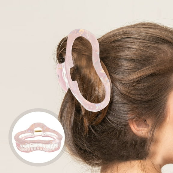 FRCOLOR Long Hair Claw Clips Cloud Shaped Shark Clip 11.00X5.60X5.40CM Lavender