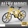 thumbnail image 4 of 1:8 Simulation Mountain Bike Flat Head Alloy Sliding Steering Bicycle Model Ornaments For Collection Home Decoration blue, 4 of 4
