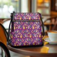 thumbnail image 3 of HELLHERO Sugar Skull Fiesta Theme Satchel Bag, Waterproof Shoulder Bag PU Leather Stylish Women's Shoulder Bag for Travel Daily Outings, 3 of 7