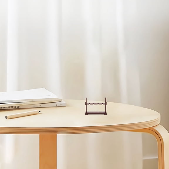 Amosfun Model Sword Holder Brown Plastic Display Stand for Hobbyists 1Set