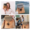 thumbnail image 2 of Kalimba Thumb Piano 17 Keys, Portable Mbira Finger Piano Gifts for Kids and Adults Beginners Wood, 2 of 5