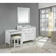 thumbnail image 3 of Design Element London 42" Single Sink Bathroom Vanity Set in White with Marble Make-up Table Set, 3 of 3