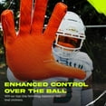 thumbnail image 3 of We Ball Sports Hypr-Grip Football Gloves, Men’s Sticky Silicone Palm Receiver Gloves, ORANGE (XL), 3 of 5