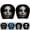 D#ghost face headrest covers, variant on 2 Pack Ghost Face Car Headrest Covers, Upgraded Snug Fit Auto Seat Protector with Funny Novelty Print, Soft Breathable Polyester Holiday Vehicle Interior Decor Accessories for Cars Trucks SUVs