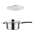 thumbnail image 1 of EGNMCR Multipurpose Stainless Steel Saucepan Stainless Steel Frying Pan Household Multi-purpose Soup Pot Steamed, Boiled And Salvaged Noodles Pot a pot, 1 of 7