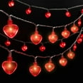 thumbnail image 2 of Skksst 9.8ft 20 Leds Heart Shaped String Lights Valentine's Day Wedding Party Bedroom Fairy Light, 2 of 7