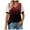 Red, variant on Fesfesfes Womens T Shirts Casual Women Casual Fashion Mesh Puff Sleeve Solid And Printed Short Sleeve V-Neck Pullover Blouse T-shirt Tops Womens Tshirts 2XL(US:12)