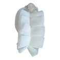 thumbnail image 3 of Turbante de malla jinwen para mujer azul, 3 of 4