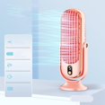 thumbnail image 4 of Table Tower Fan 4000mah USB Portable Electric Tower Fan with 5 Speeds Brushless Motor Desk Cooling Fan for Car Home Office (Pink), 4 of 8