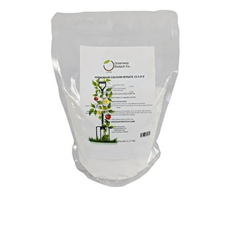 Calcium Nitrate - Solution Grade Fertilizer Water Soluble Hydroponics, 5