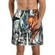 thumbnail image 1 of Balery Four Running Horses Traje de Baño Estilo Hawaiano para Hombre, Shorts de Secado Rápido con Bolsillos-XX-Large, 1 of 6