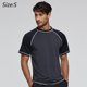 thumbnail image 2 of Traje de surf para hombre, traje de baño, traje de protección solar suelto de manga corta para hombre UPF50 + traje de protección solar para deportes al aire libre, 2 of 6