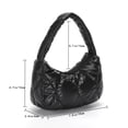 thumbnail image 3 of Bolsa de hombro acolchado de algodón Rhombus Quilted Women Winter Underarm Bag (Negro) Tmvgtek Para estrenar, 3 of 3