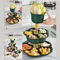 thumbnail image 6 of Vacemry Under $5 Rotating Veggie Platter, Multi-Layer Serving Tray with Colander, Plastic Party Appetizer Dish for Fruits, Snacks, Desserts, Hot Pot Ingredients, Versatile Kitchen Serving Utensil, 6 of 8
