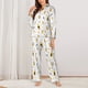 thumbnail image 2 of Fotbe Beer Conjunto de Pijama de Manga Larga para Mujer con Estampado, Ropa de Dormir de 2 Piezas, Conjunto de Casa Suave y Cómodo con Bolsillos-Medium, 2 of 7