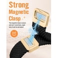 thumbnail image 2 of Wearlizer Braided Magnetic Band Compatible with Google Pixel Watch, Stretchy Nylon Watch Band for Women Men, D-Shape Designer Sport Wristband for Pixel Watch 4/3/2/1, 41mm, 2 of 6