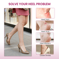 thumbnail image 6 of Bukihome 6 Pairs Soft Gel Heel Grips Anti Slip Blister Prevention Heel Pads for High Heels Flats Shoes,Black, 6 of 6