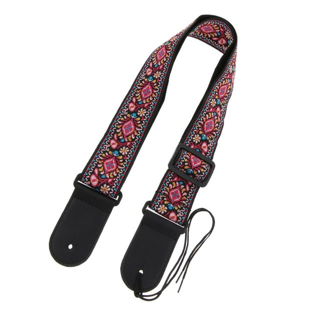 lionlar Sangle de Guitare Acoustique Électrique avec Porte-Médiator pour Pièces d'Instruments à Cordes 1 1