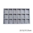 thumbnail image 4 of New Jewelry Classify and Organize Box Flannel Trinket Box Ring Earrings Earrings Bracelet Necklace Jewelry Display Storage Tray 3 Grids, 4 of 6