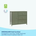 thumbnail image 4 of Graco Teddi 3 Drawer Nursery Combo Dresser, Olive, 4 of 18