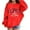 Red, variant on Girls Graphic Print Crewneck Sweatshirt, Cute Drop Shoulder Long Sleeve Pullover Top, Trendy Oversized Casual Loose Top for Girls 3-12T
