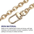 thumbnail image 3 of Uxcell 8"x0.28" Purse Chain Strap, Purse Handle Shoulder Bags Replacement Strap, Gold, 3 of 5