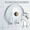 thumbnail image 1 of Self-Adhesive Storage Shelf, Wall-Mounted Organiser, Rack with Adhesive Strips, 11.6 x 7 x 2cm, for Kitchen, Bathroom Organisation, 1 of 9