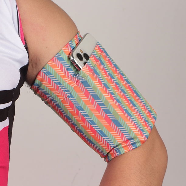 Cinturón de brazo para teléfono móvil, cinturón para correr, cinturón elástico que se ajusta al cuerpo, bolso para el brazo para montañismo al aire libre, bolso para la muñeca de gran