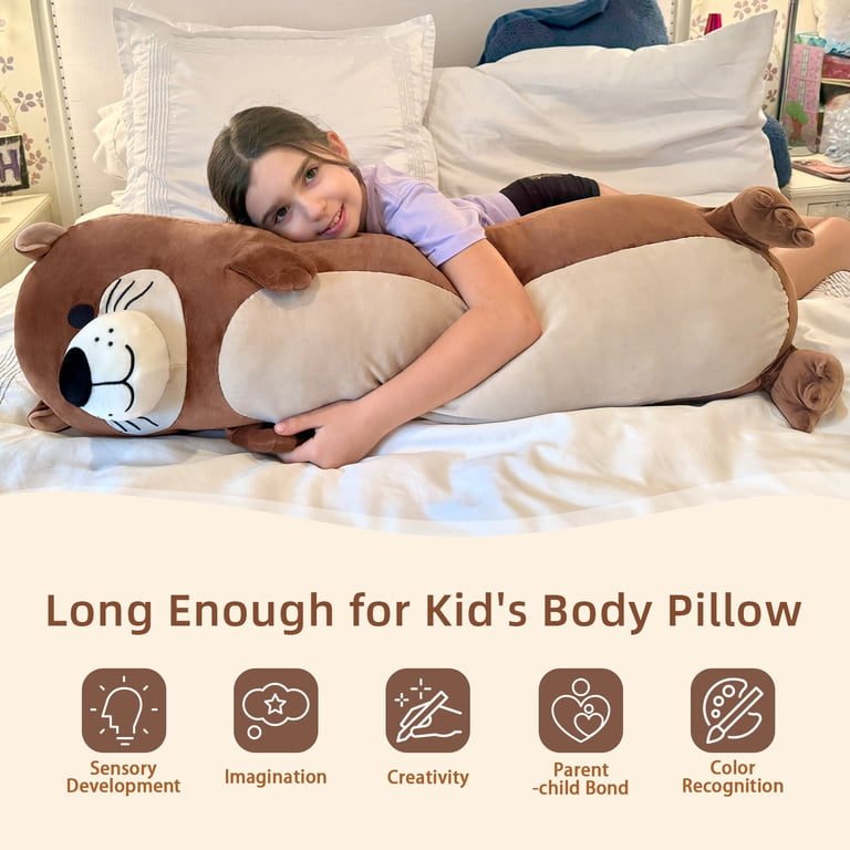 Morismos 39" Giant Otter Plush Body Pillow, Ultra-Soft photo 7