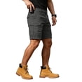 thumbnail image 2 of GrmtClth Cargo Shorts For Men Quick Dry Travel Cargo Shorts Large Storage Utility Multi Pockets Zipper Fly Relaxed Fit Soft Fabric Shorts Dark Gray 3XL, 2 of 10