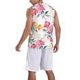 thumbnail image 2 of Sikiie Colorful Flowers Basketball Jersey Reversible Men's Mesh Athletic Sports Shirts Training Practice S-4XL3X-Large, 2 of 6