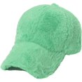 thumbnail image 1 of LinYooLi Plush Baseball Cap for Women Faux Rabbit Fur Sports Hat Warm Fluffy Winter Hat 2022, 1 of 5