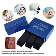 Professional Dental Articulating Paper 300 Pieces Red and Blue High Sensitivity for Occlusal Analysis Disposable and Hygienic