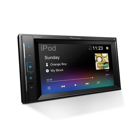 PIONEER Car DMH241EX visualización táctil resistiva de 6.2 Pulgadas, Doble DIN, Compatible con cámara de Respaldo Bluetooth integrada, Listo para Recibir Multimedia Digital con Weblink
