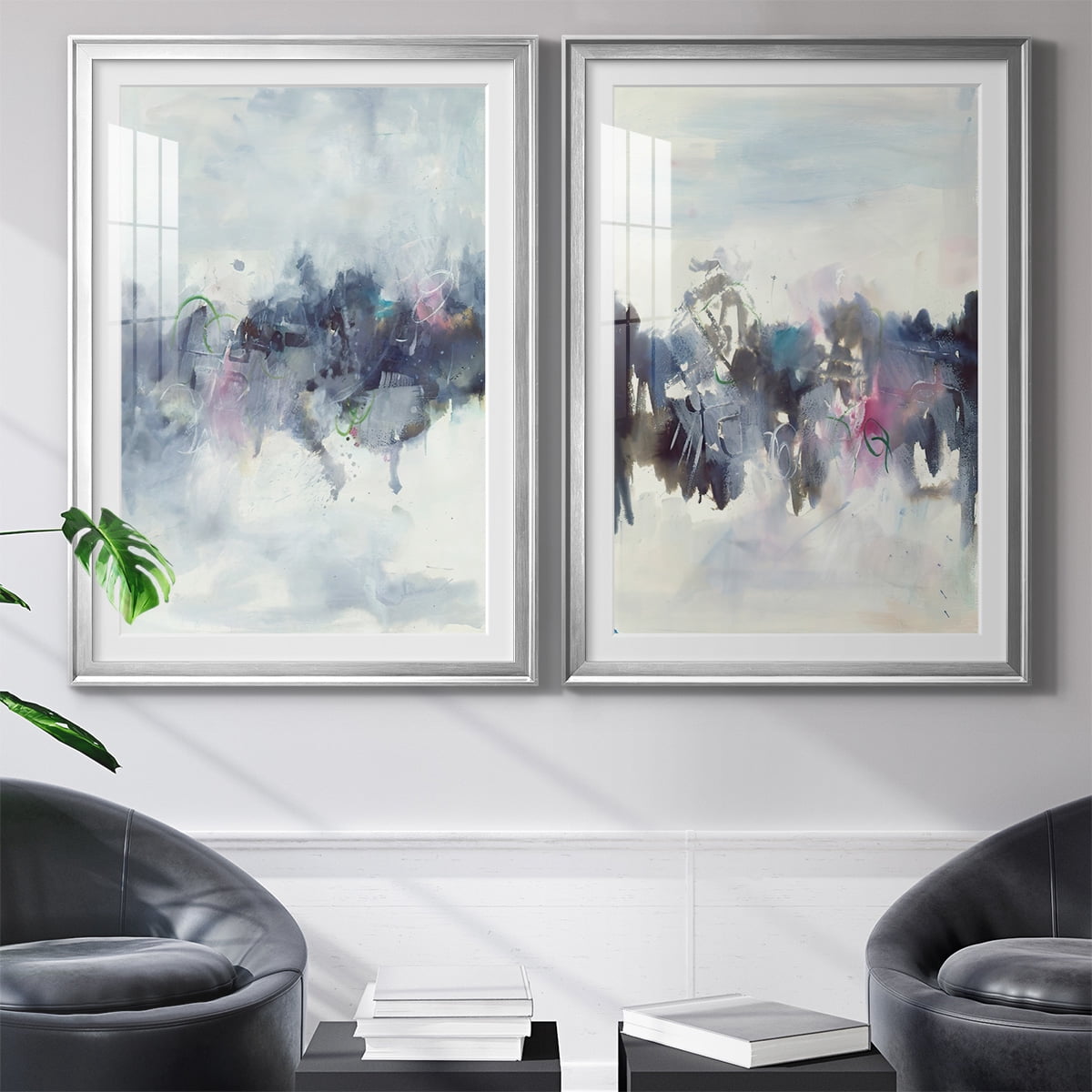 Wexford Home Birds I Premium Framed Print, 26.5" x 36.5" - Ready to Hang, Silver (Set of 2)