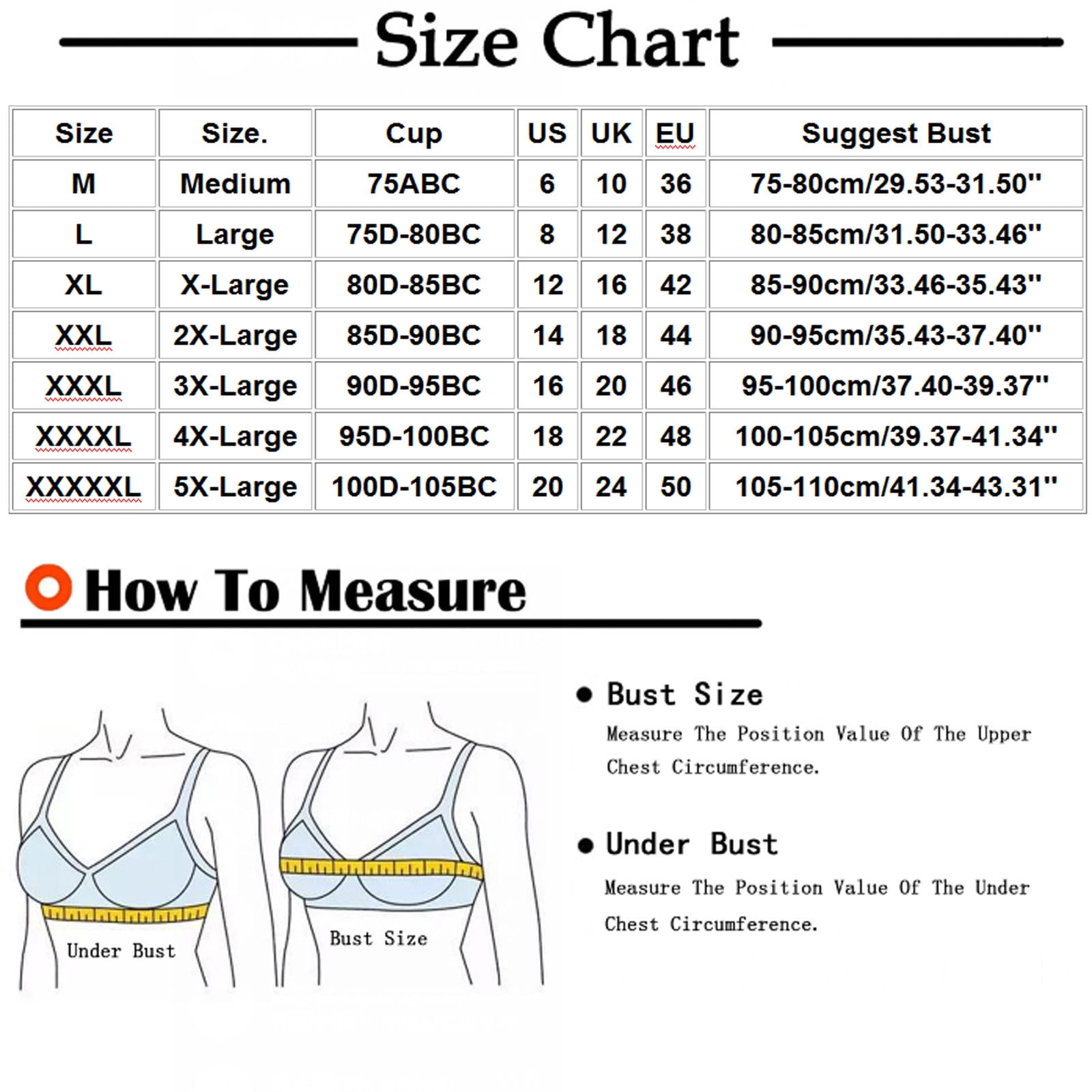 bralette size 20