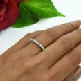 thumbnail image 2 of 2CT Round Cut Lab-Created Diamond Womens Wedding Band Ring 14k White Gold Plated, 2 of 4