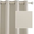 thumbnail image 4 of JIATER Blackout Curtains Set of 2 Panels for Bedroom Living Room 52 x 72 in,Thermal Insulated Room Darkening Blackout Curtains with Grommet,Beige, 4 of 8