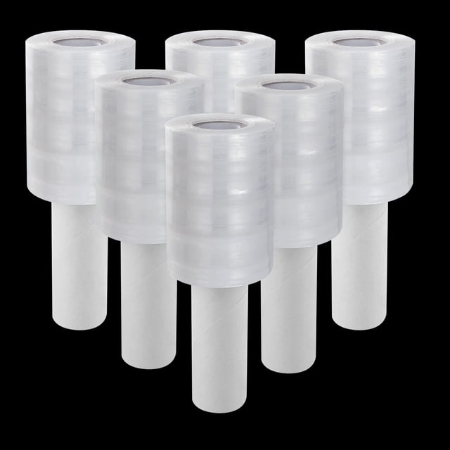 Film stretch wrap HNBun, paquete de 6, 10 cm x 305 m, calibre 80