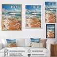 thumbnail image 4 of Designart "Sunlit Coastline Beach Photo X" Nautical & Beach Floater Framed Wall Art Living Room, 4 of 7