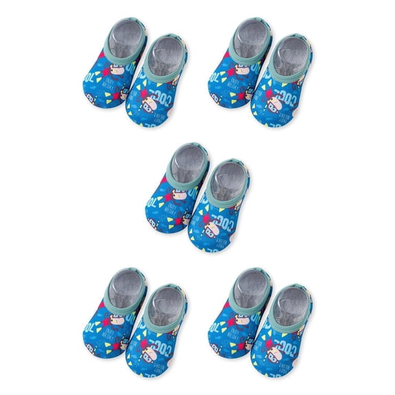 Eigraketly 1 par de zapatillas de agua para niños pequeños, suela de silicona, zapatos de natación, exterior, interior, playa, hogar, buceo, L, type 1 5Conjunto